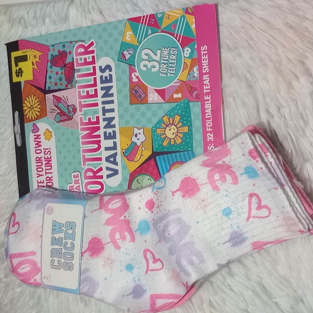 Girls socks sticker color book